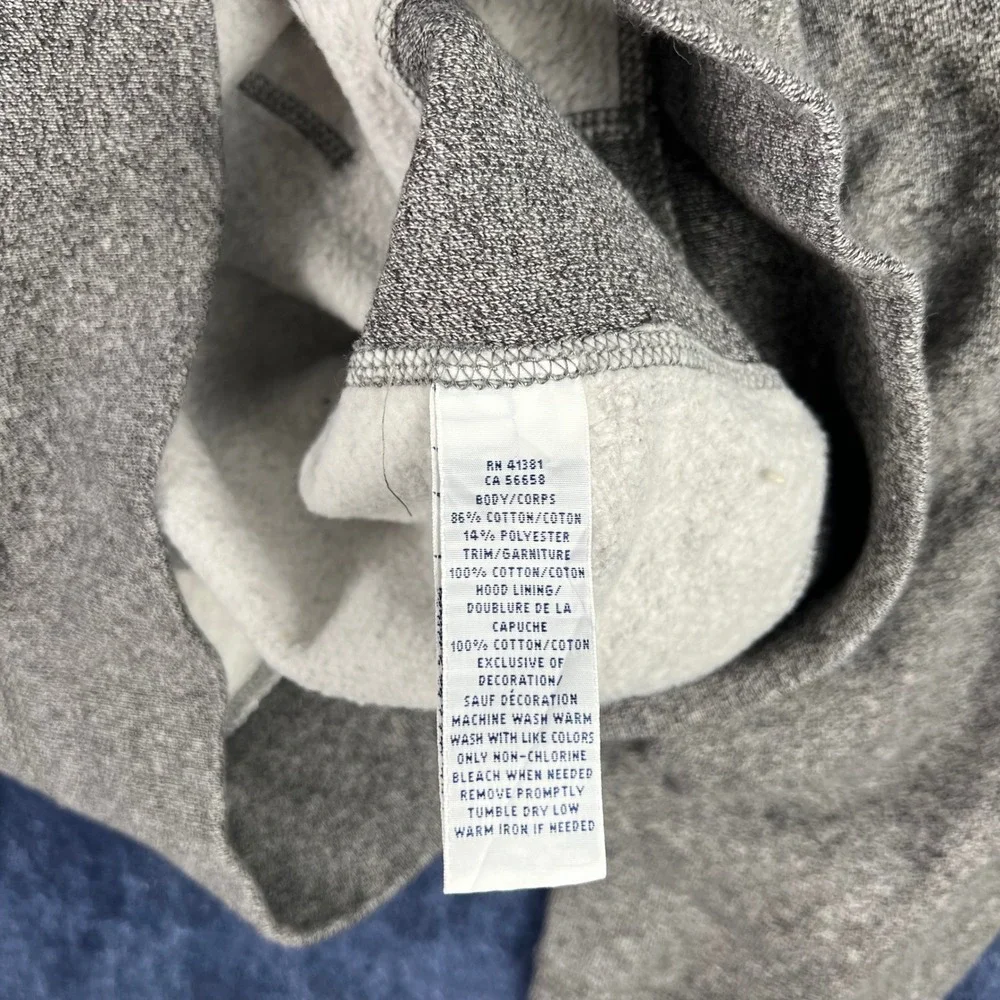 Polo Ralph Lauren Mens Gray Full Zip Hoodie Sweatshirt Size Medium Pony Logo